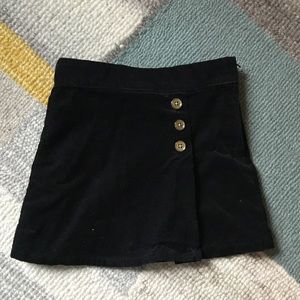 Janie and Jack black corduroy skirt